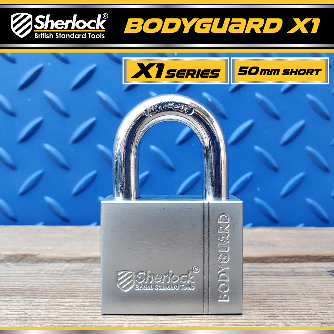 Sherlock Gembok Bodyguard X1 - 50mm (Pendek)