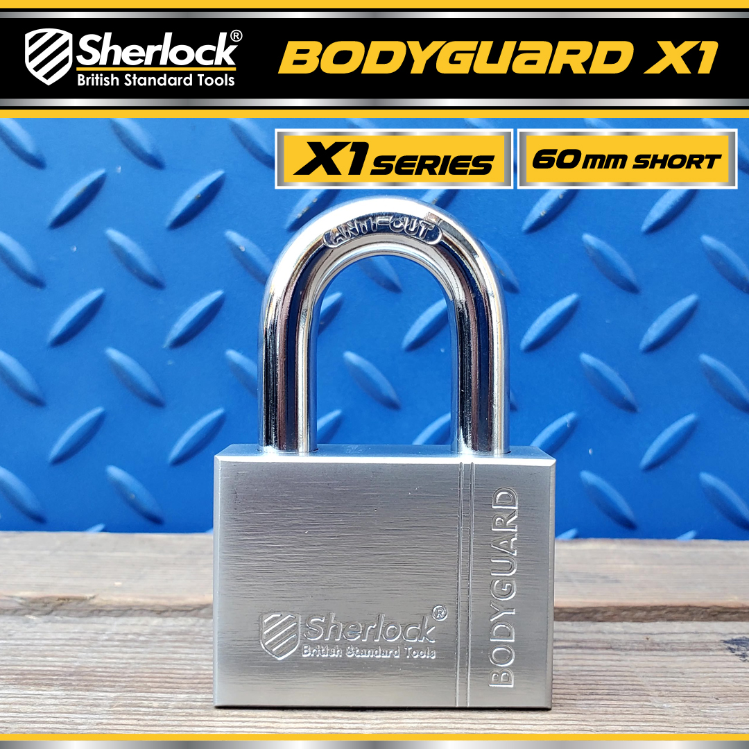 Sherlock Gembok Bodyguard X1 - 60mm (Pendek)