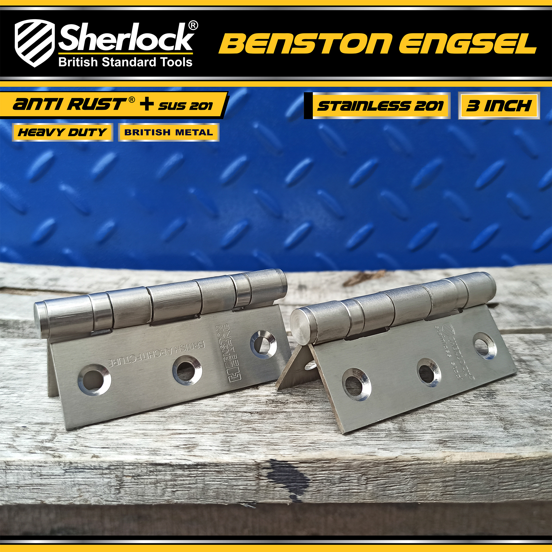 Benston Engsel SS - 3" (mika)
