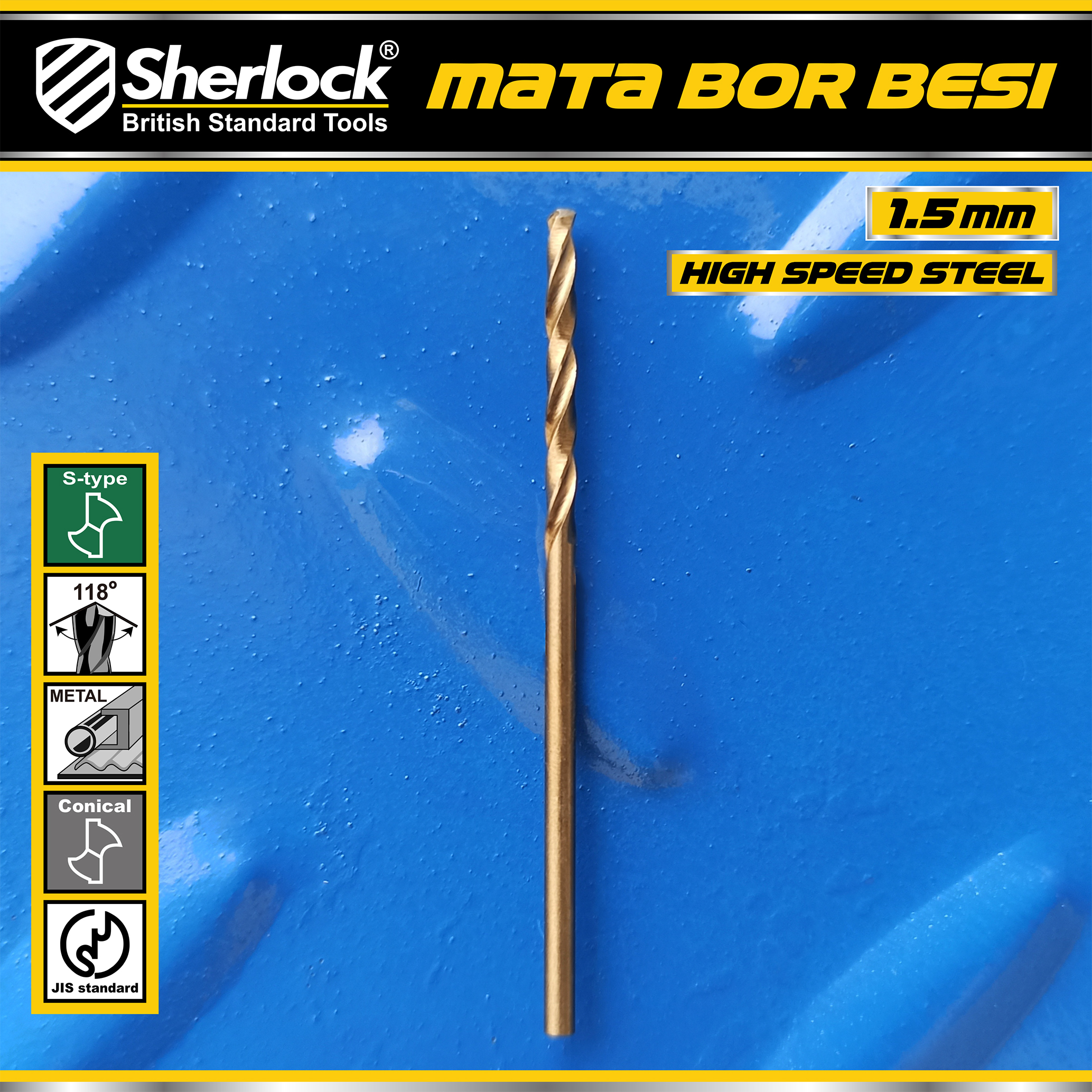 Benston Mata Bor JIS 1.5mm (PCS)