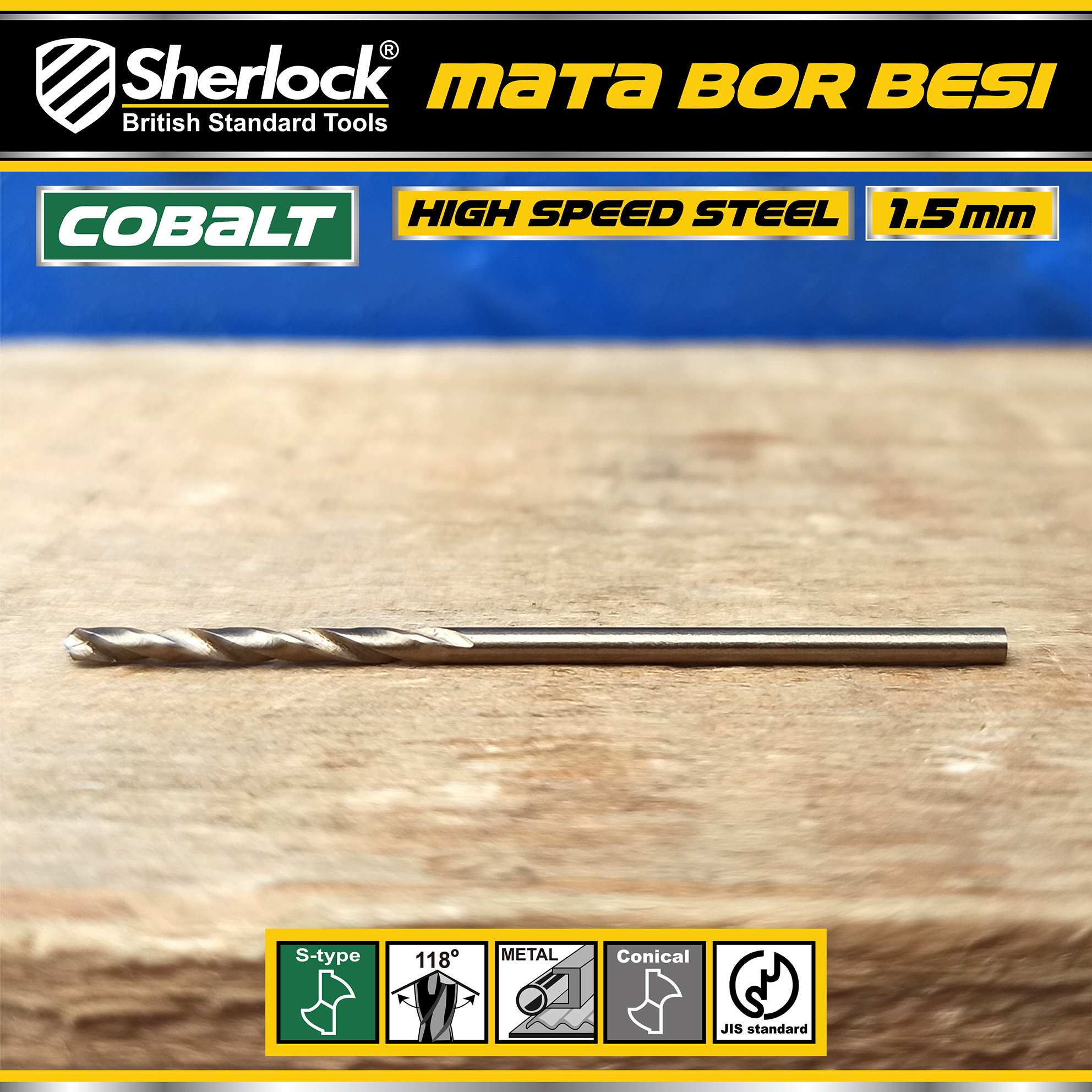 Benston Mata Bor JIS 1.5mm (PCS)