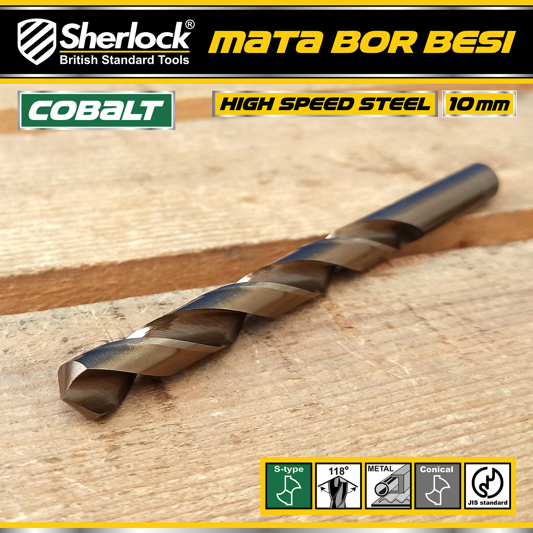 Benston Mata Bor JIS 10mm (KTK:5pcs)