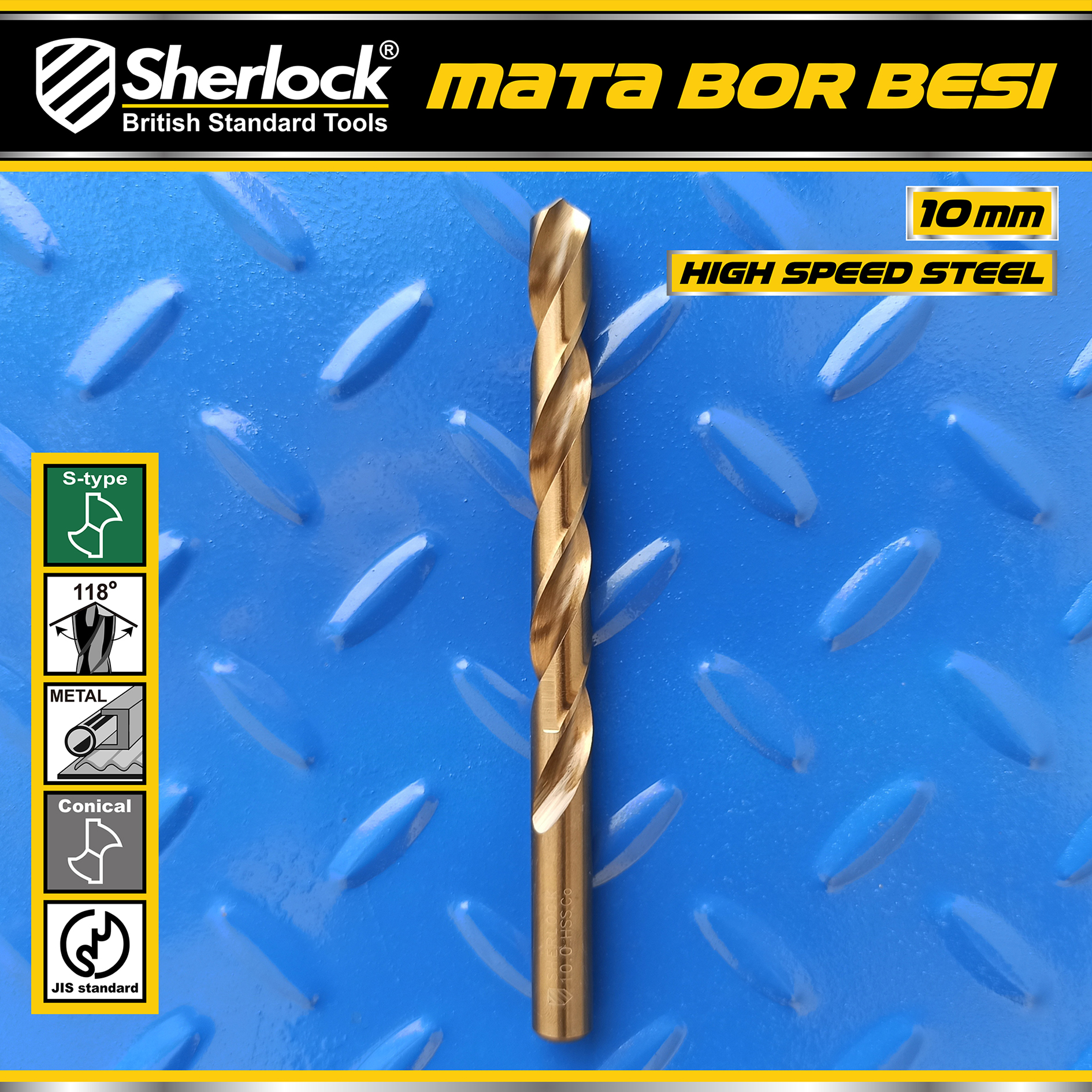 Benston Mata Bor JIS 10mm (KTK:5pcs)