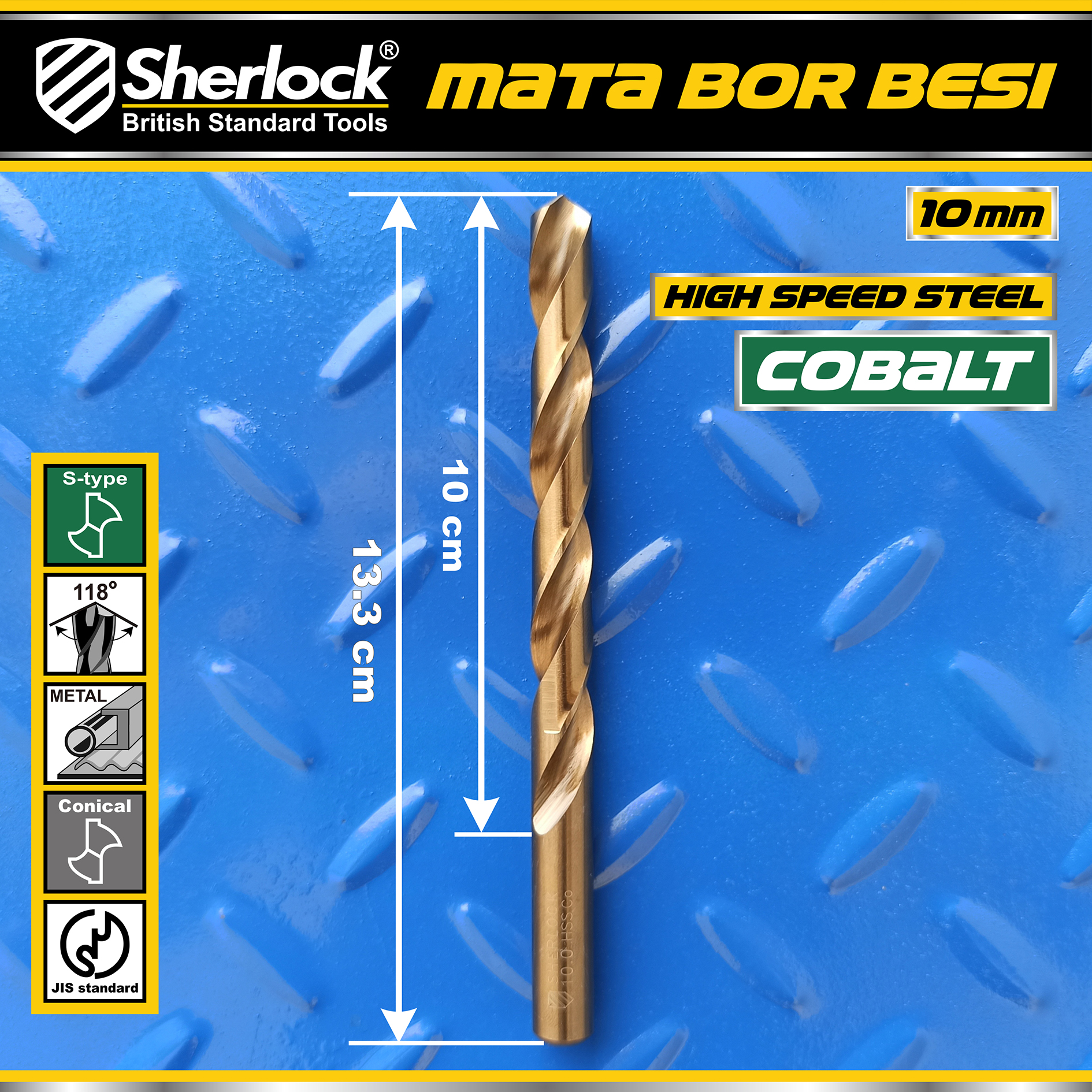 Benston Mata Bor JIS 10mm (KTK:5pcs)
