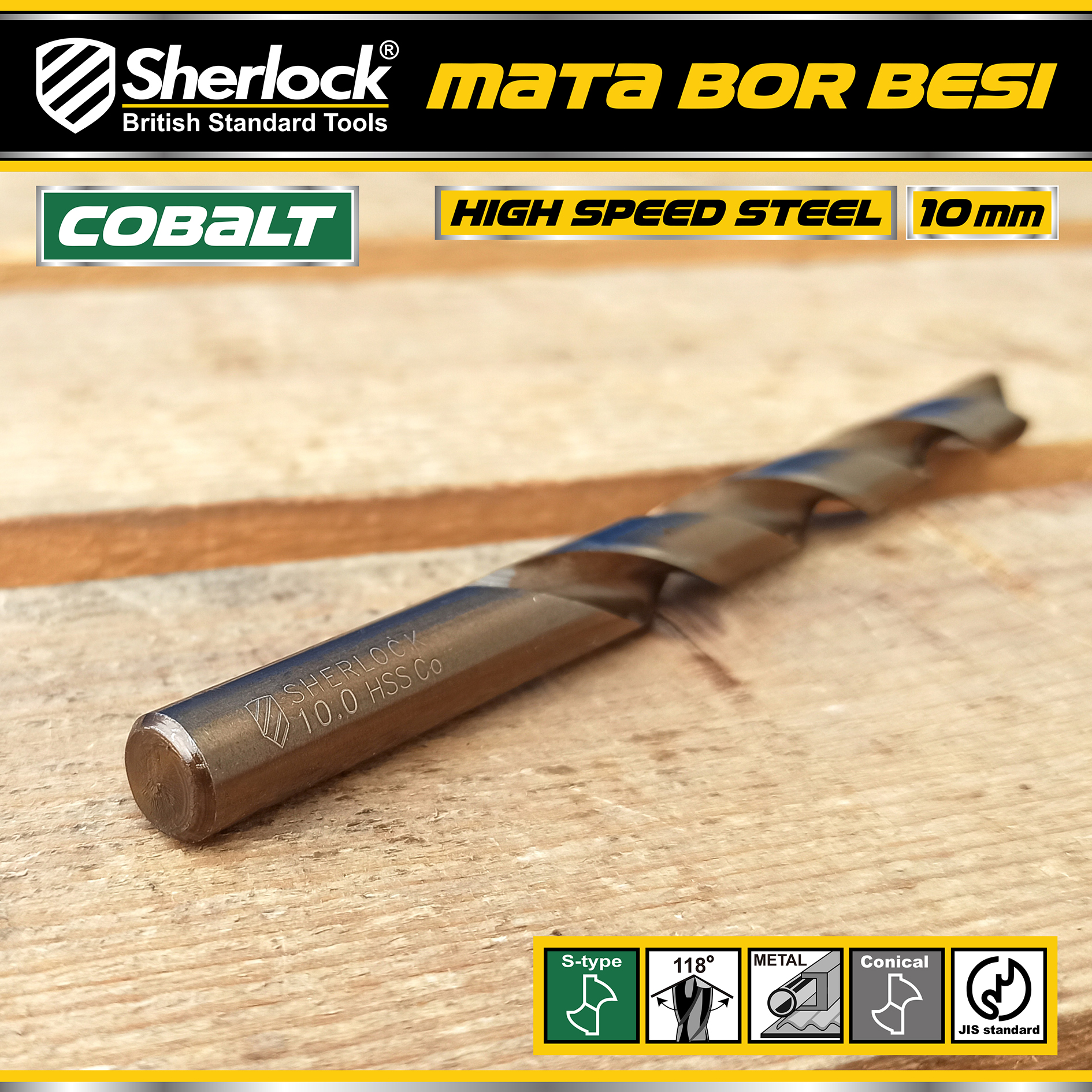 Benston Mata Bor JIS 10mm (PCS)
