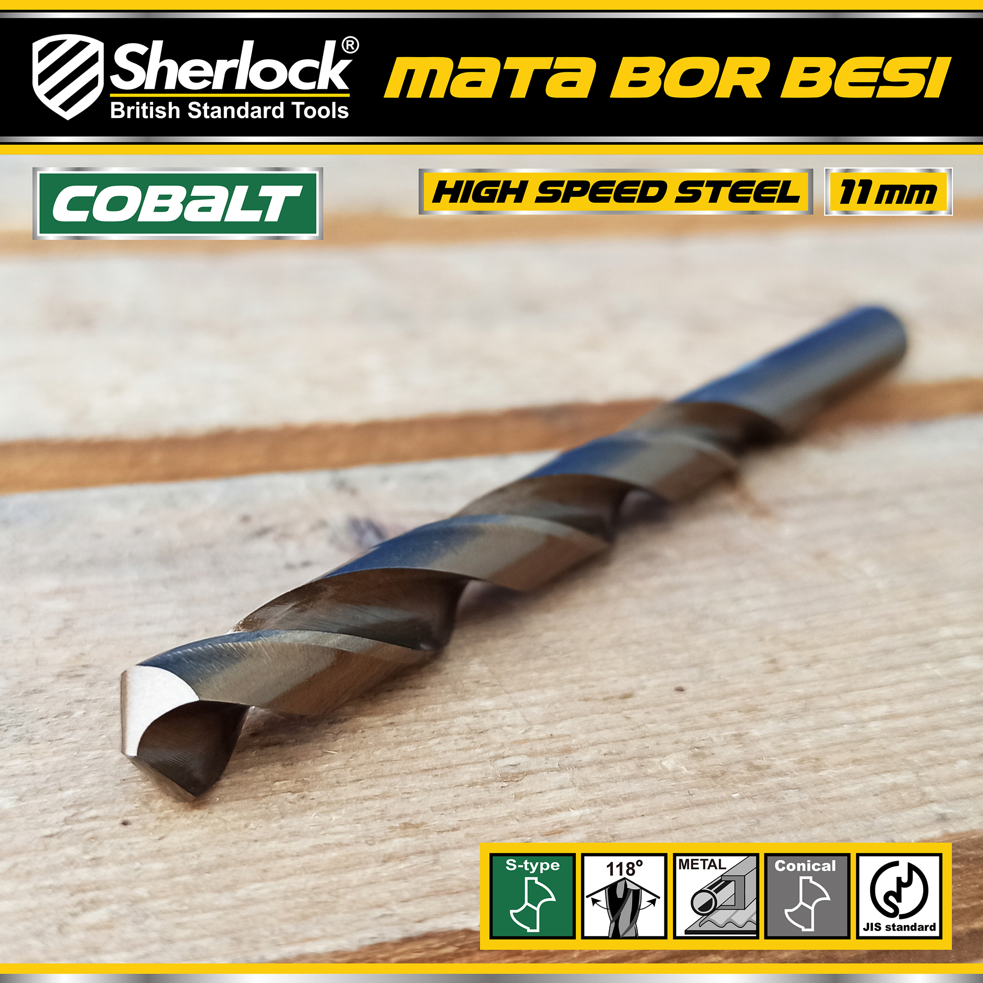 Benston Mata Bor JIS 11mm (KTK:5pcs)
