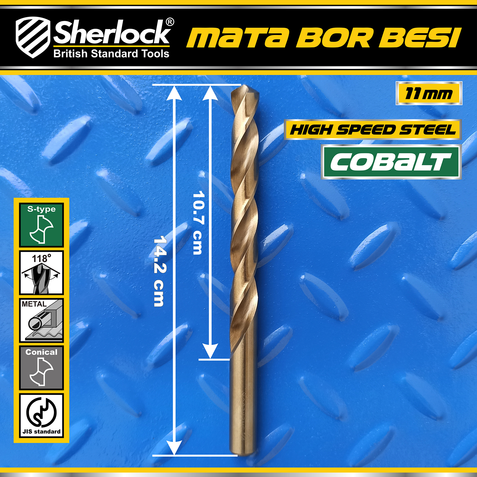 Benston Mata Bor JIS 11mm (PCS)