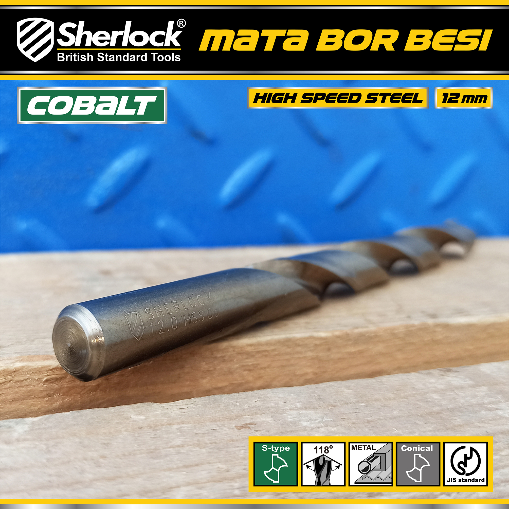 Benston Mata Bor JIS 12mm (KTK:5pcs)