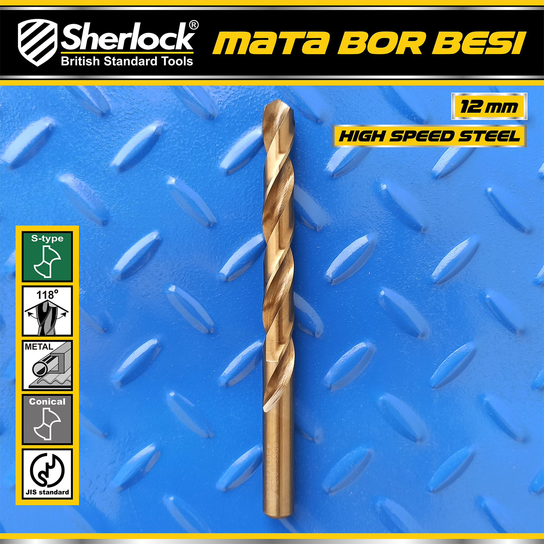 Benston Mata Bor JIS 12mm (KTK:5pcs)