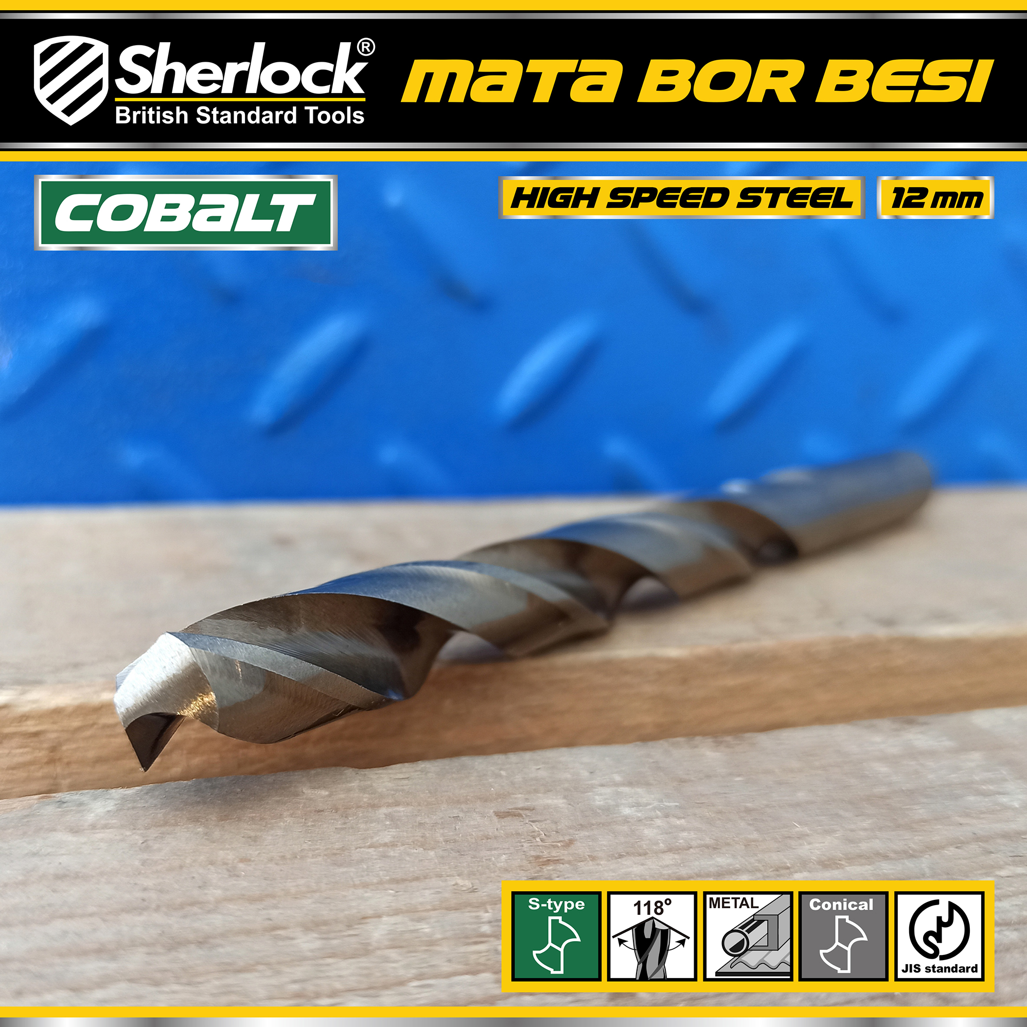 Benston Mata Bor JIS 12mm (PCS)