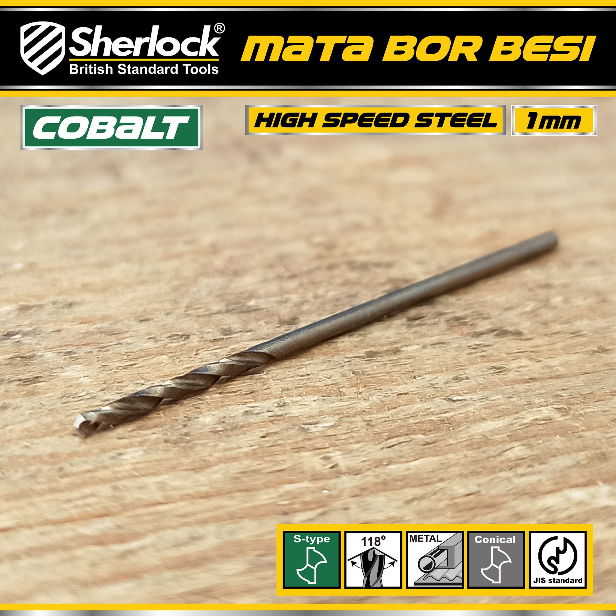 Benston Mata Bor JIS 1mm (KTK:10pcs)