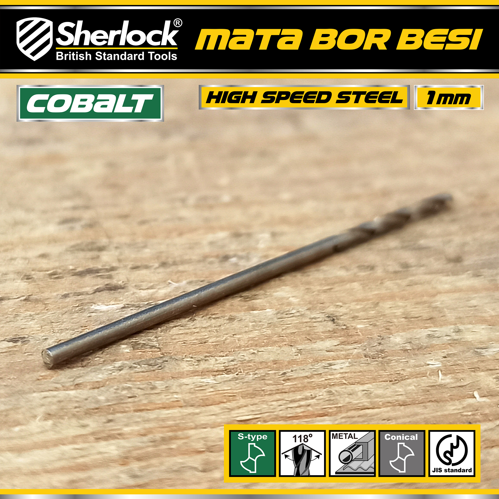 Benston Mata Bor JIS 1mm (KTK:10pcs)