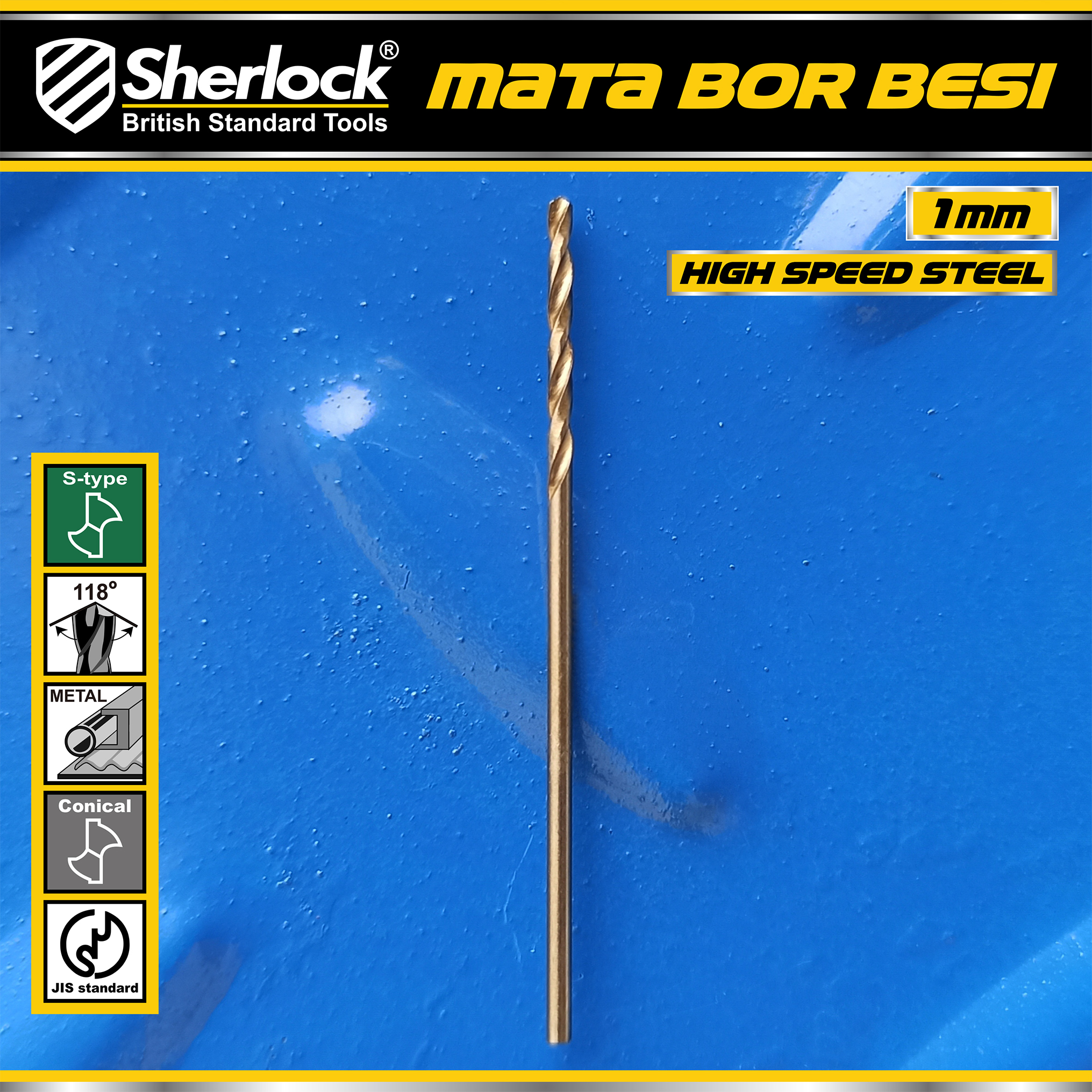 Benston Mata Bor JIS 1mm (KTK:10pcs)