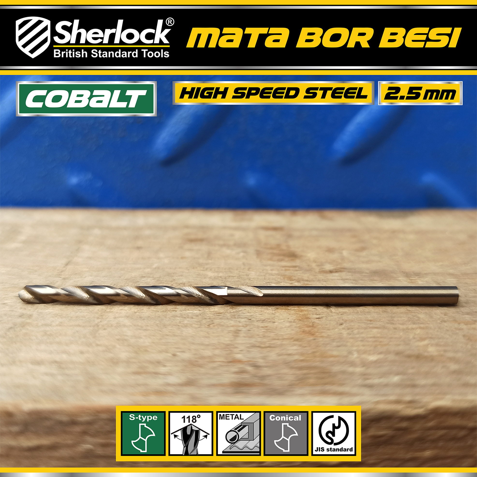 Benston Mata Bor JIS 2.5mm (KTK:10pcs)