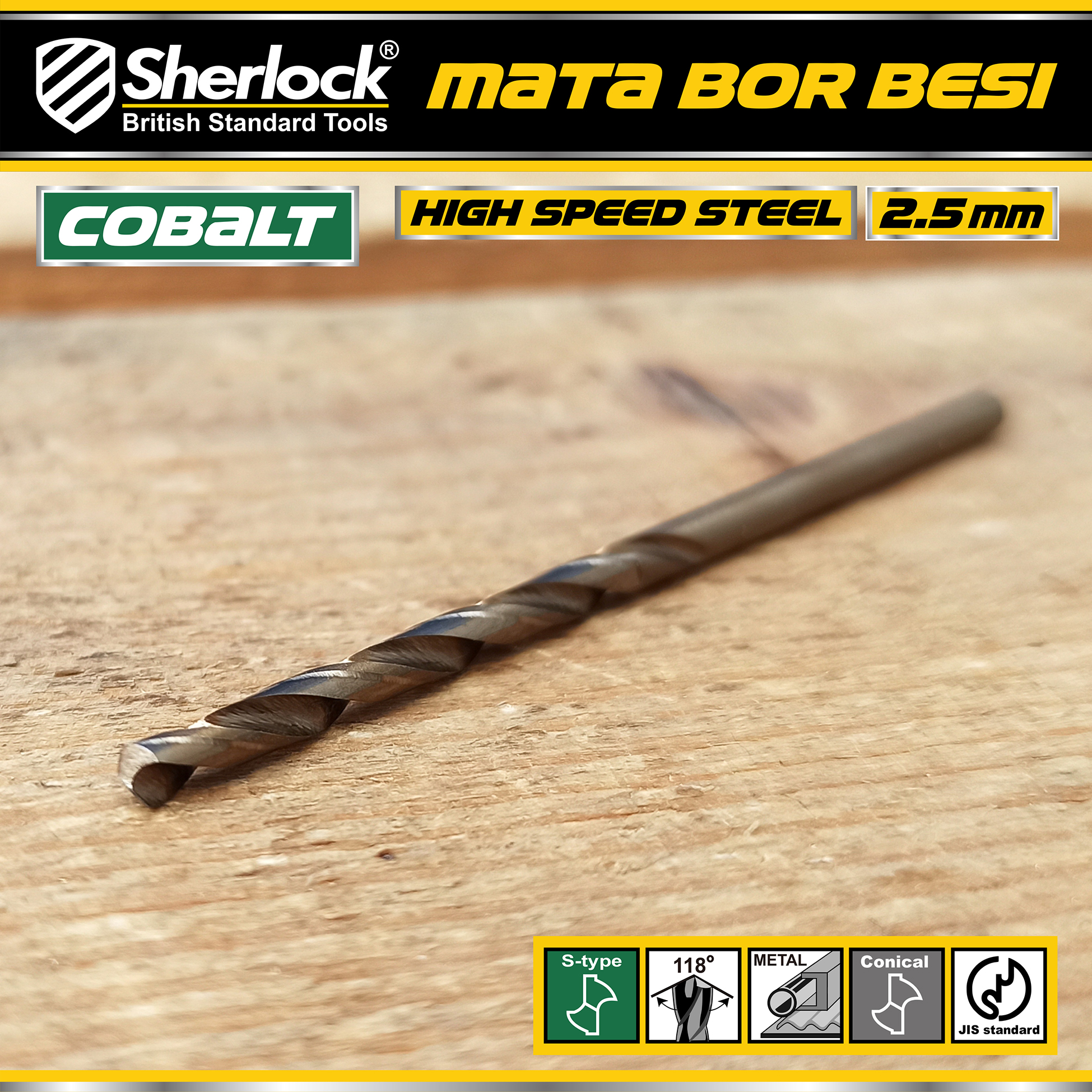 Benston Mata Bor JIS 2.5mm (KTK:10pcs)