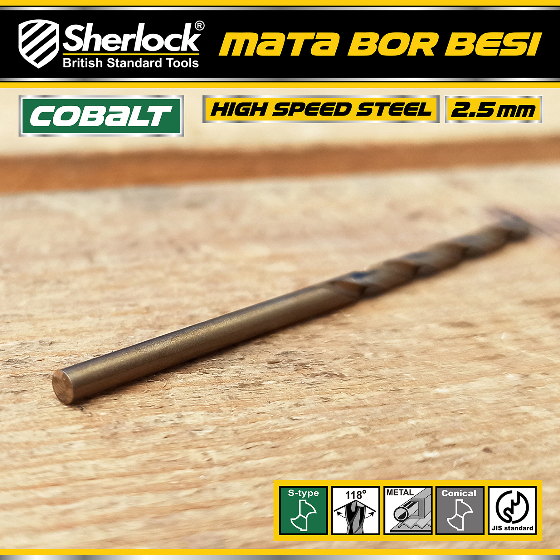 Benston Mata Bor JIS 2.5mm (KTK:10pcs)
