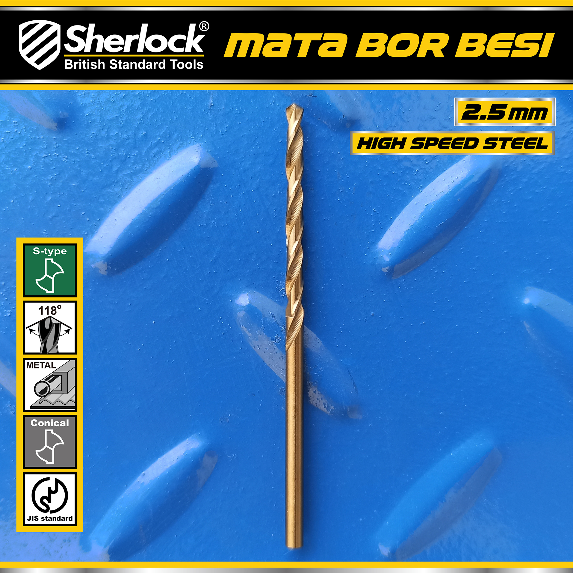 Benston Mata Bor JIS 2.5mm (KTK:10pcs)