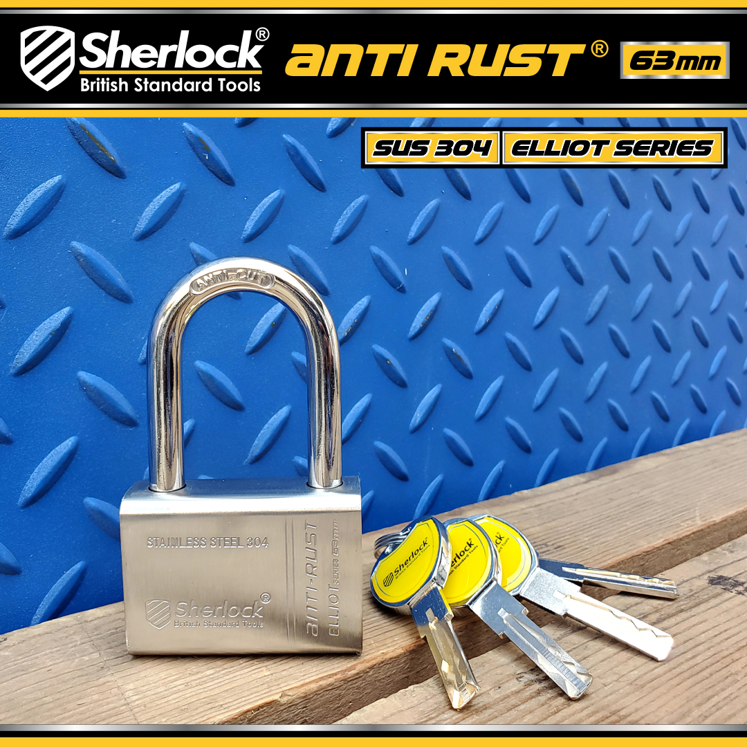 Sherlock Gembok ELLIOT STAINLESS 63mm LONG