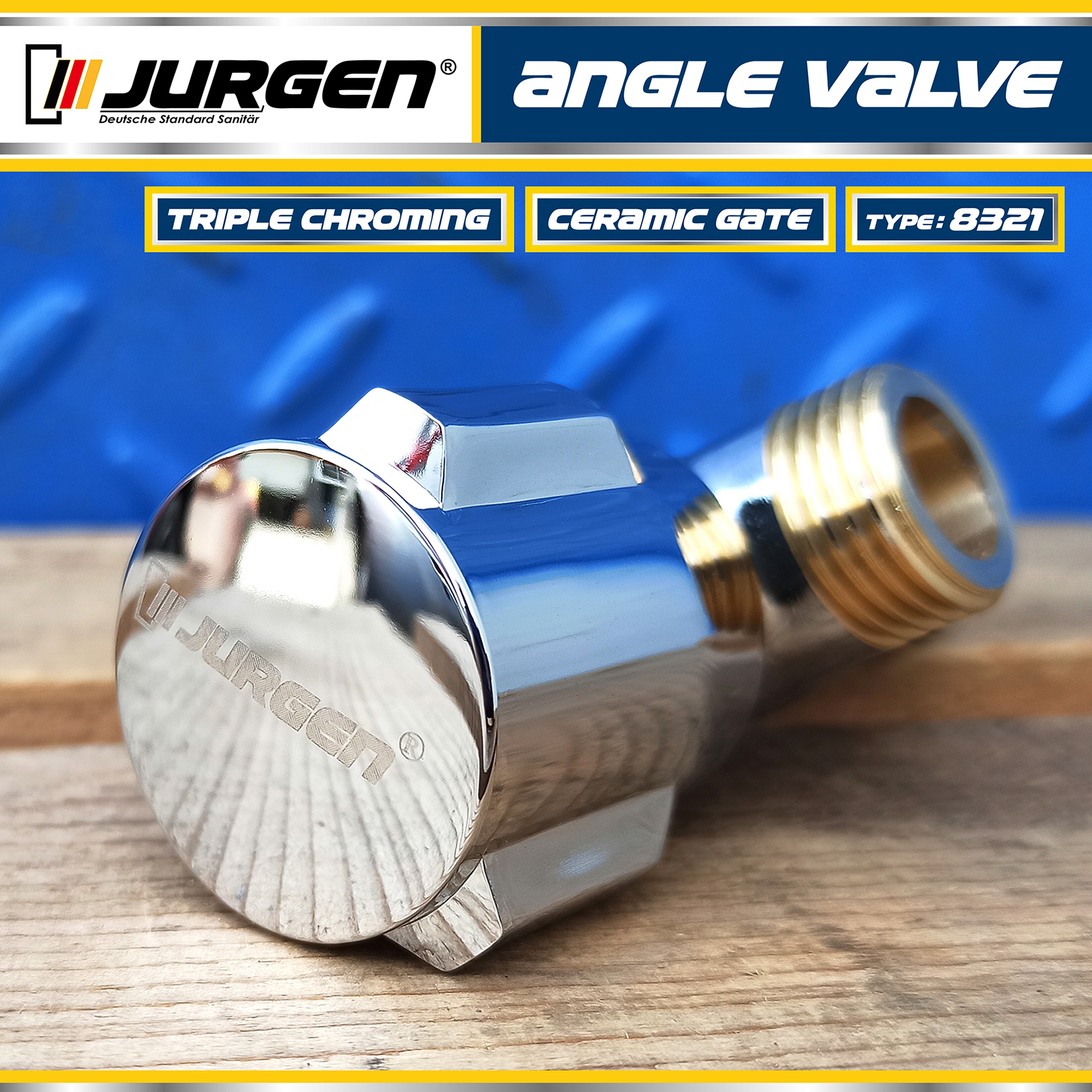 JURGEN Kran Shower Kuningan ( L- KOMET ) 8321