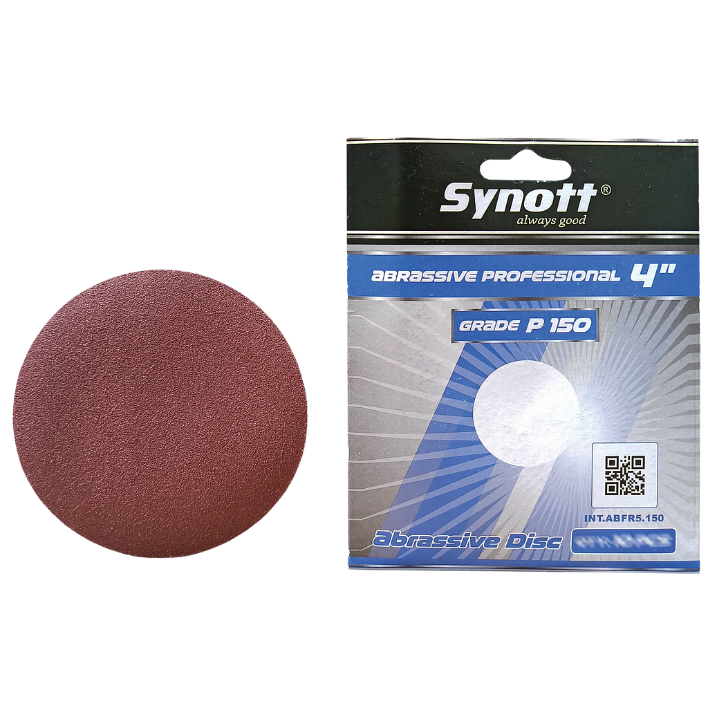 SYNOTT Amplas Bulat 4" [P 150] - PCS (min.10lbr/pack)