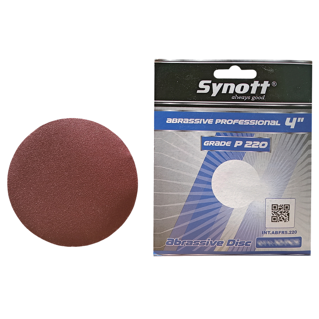 SYNOTT Amplas Bulat 4" [P 220] - PCS (min.10lbr/pack)