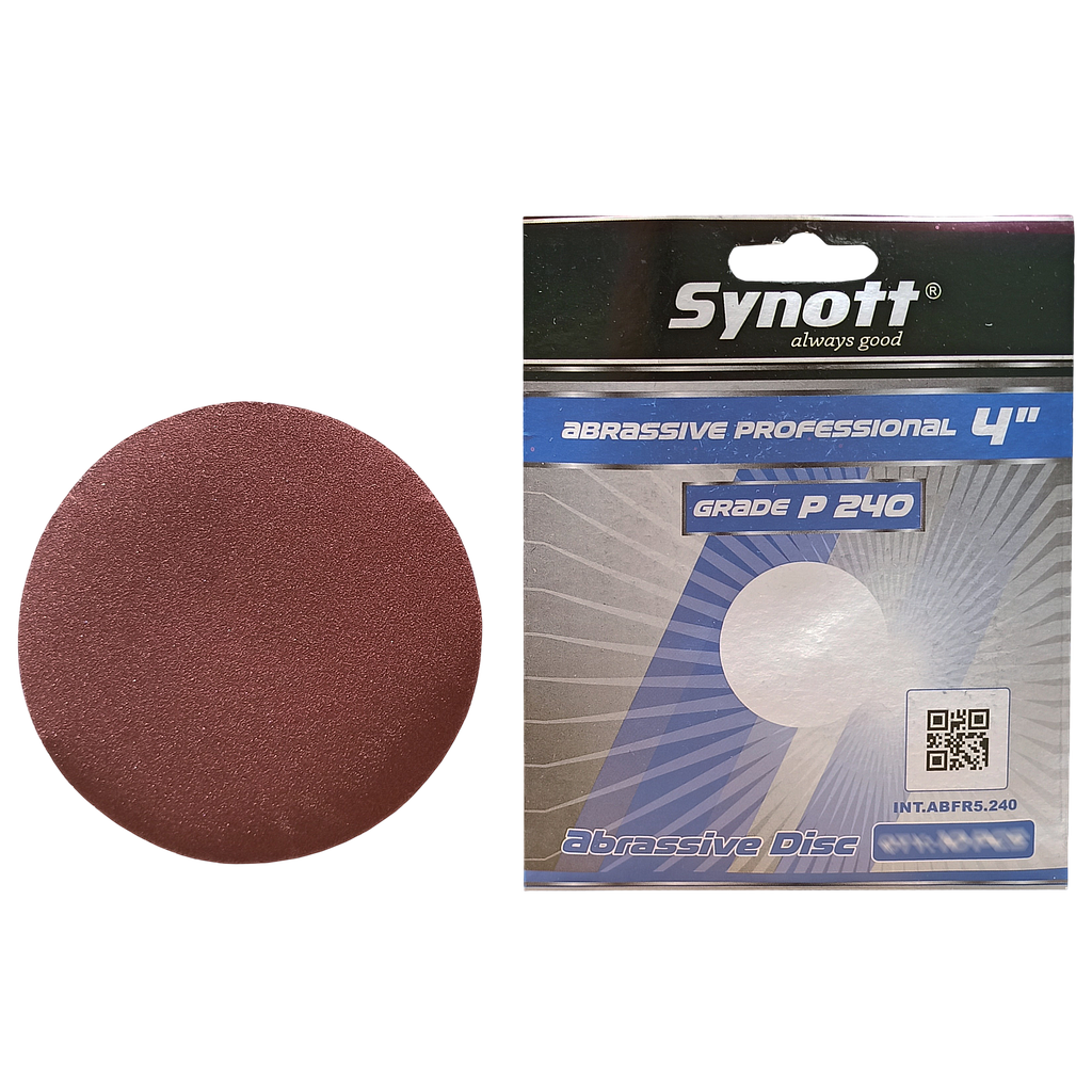 SYNOTT Amplas Bulat 4" [P 240] - PCS (min.10lbr/pack)