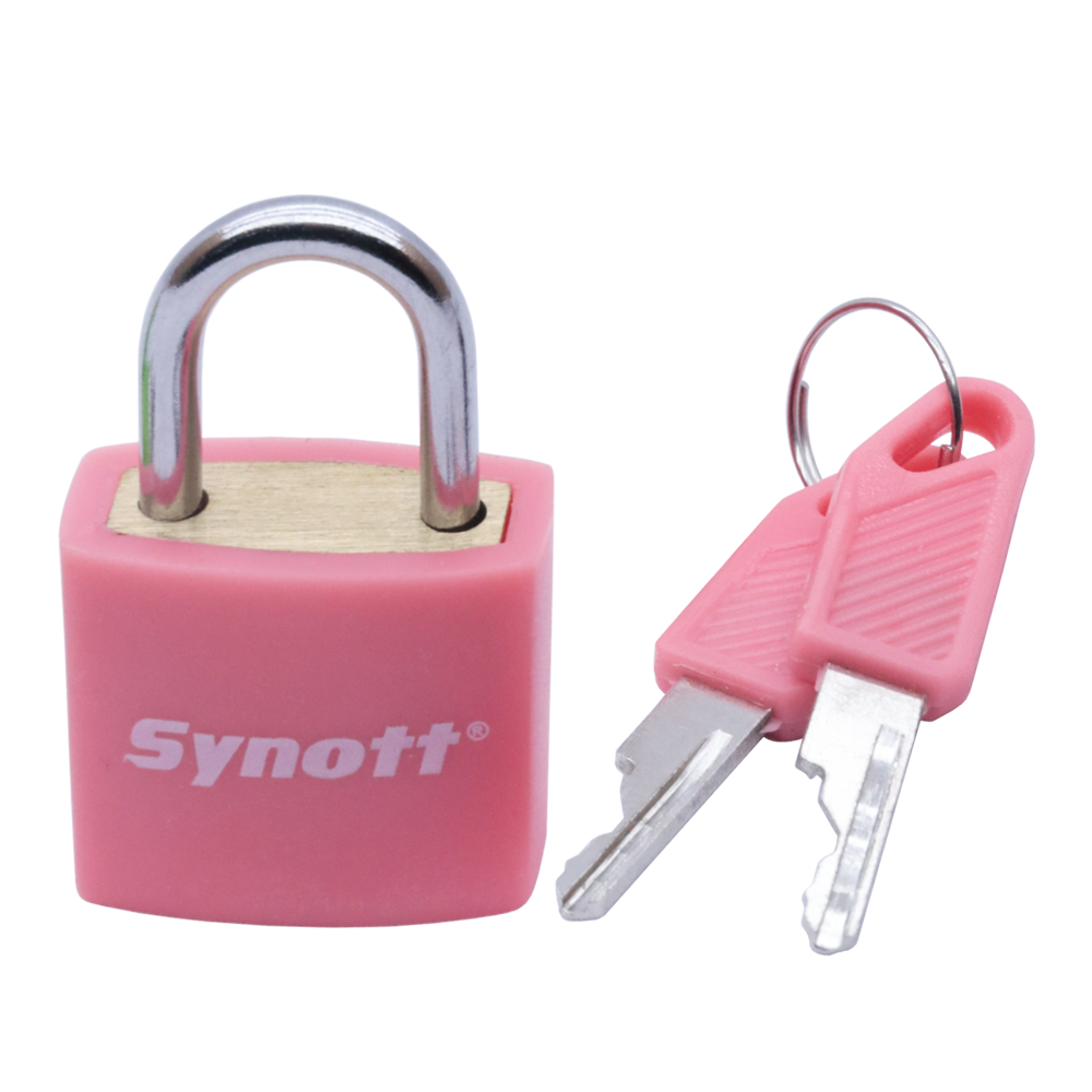 Synott Gembok Koper Brass (25mm)-MERAH MUDA