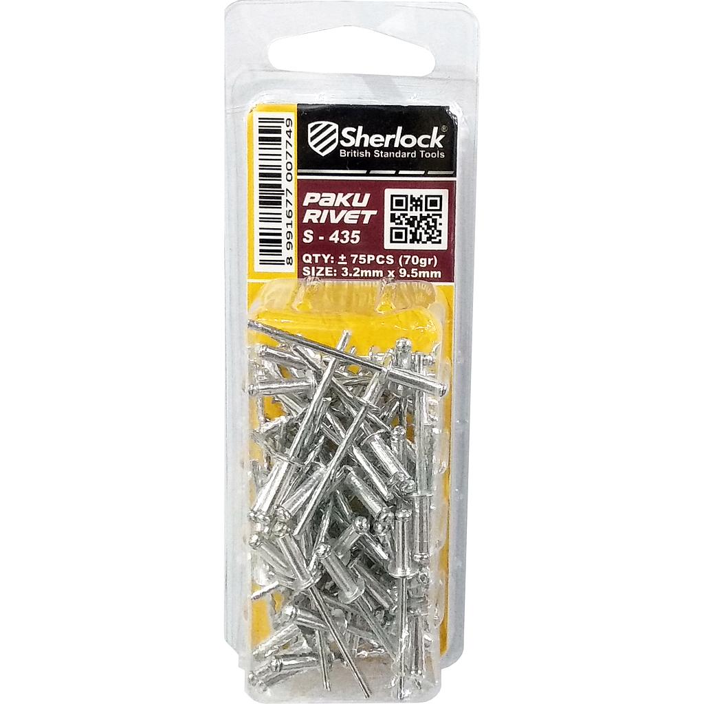 MIKA-Sherlock Paku RIVET S-435 (3.2x9.5mm)-[75pcs/pak]