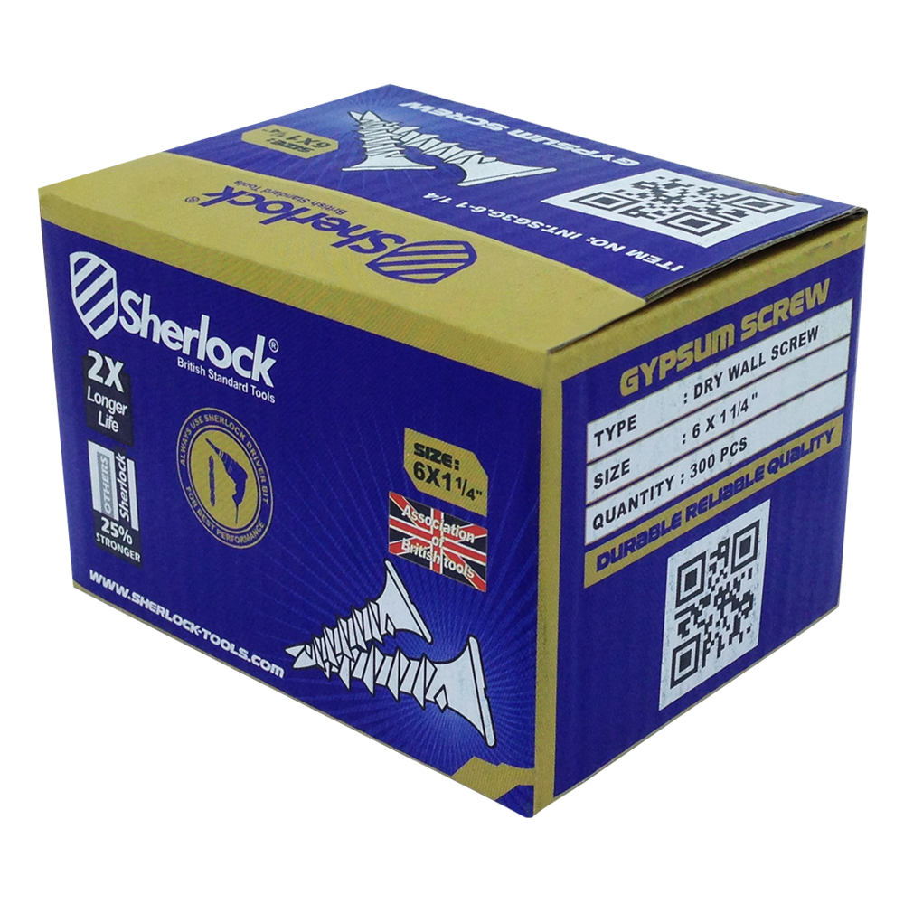Sherlock Skrup Gypsum SMALL BOX (6 x 1 1/4")