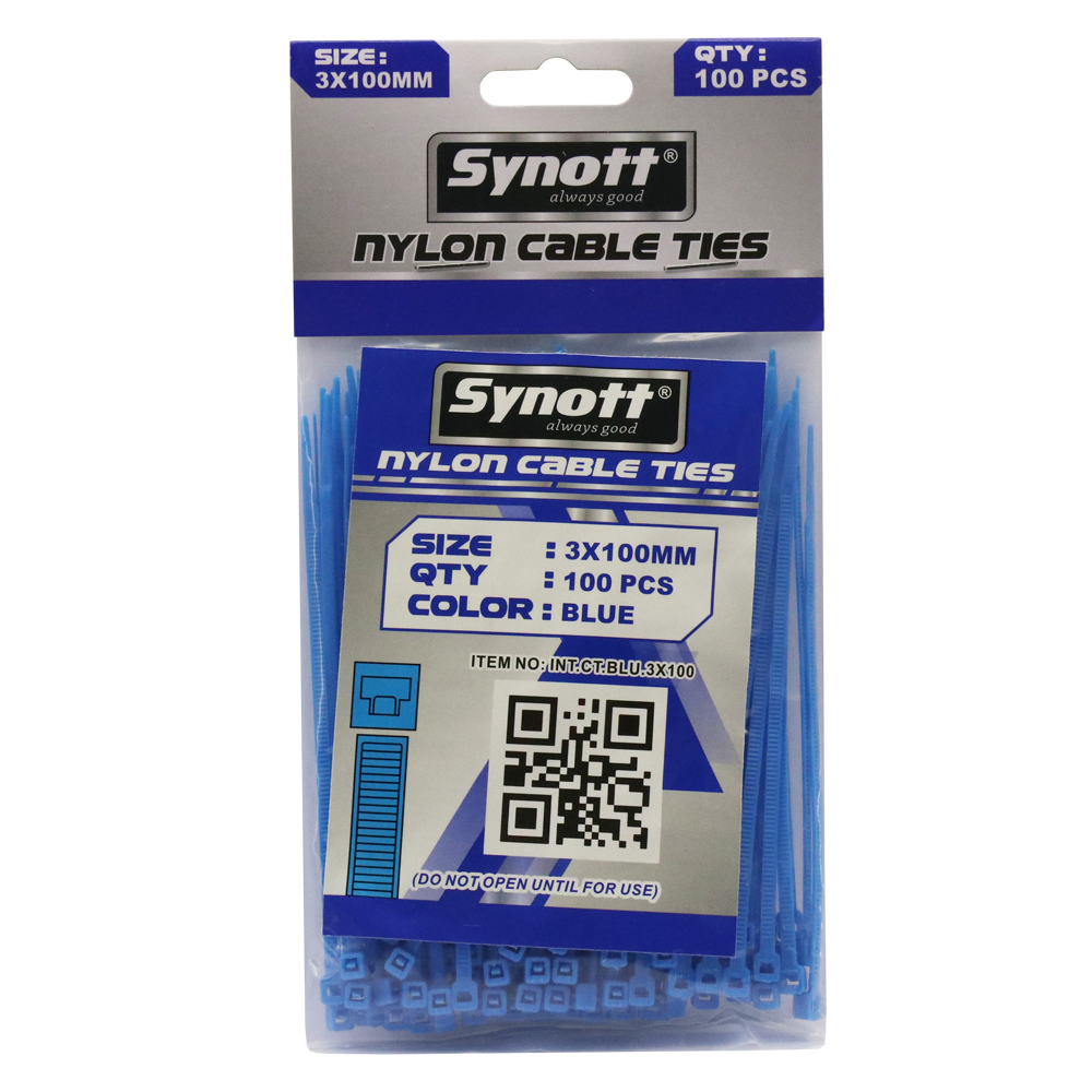 SYNOTT Kabel Tis 3x100mm BIRU (100pcs/pak)