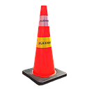 FLEXIGO Traffic Cone PVC Kerucut Plastik 70cm