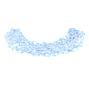 Rantai Plastik 8 mm x 25 Meter - Putih