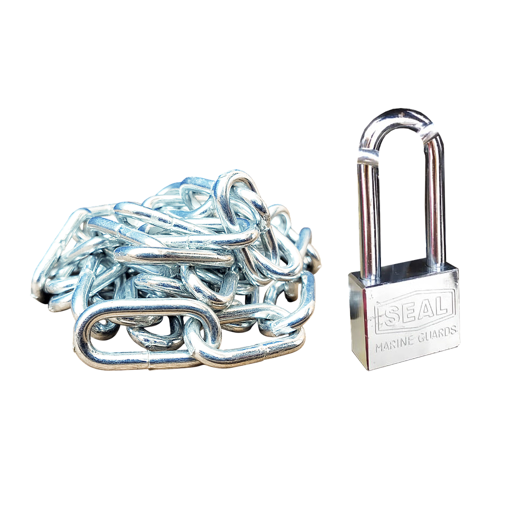 Rantai 6mm + Gembok Seal 40pjg - 80cm