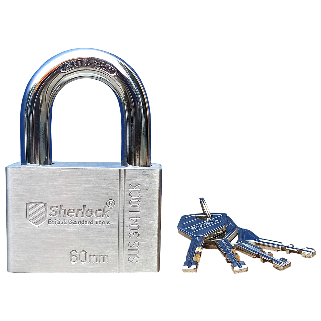 Sherlock Gembok STAINLESS STEEL 304 - 60mm (Pendek)