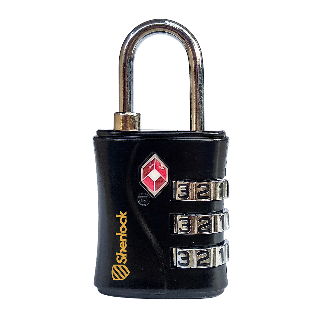 Sherlock Gembok TSA - Nomer (Black)
