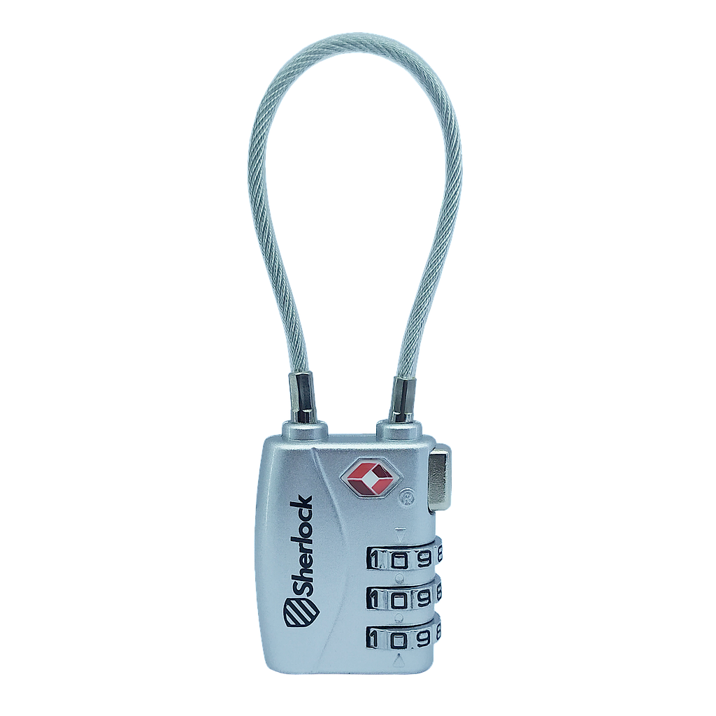 Sherlock Gembok TSA - Tali (Silver)
