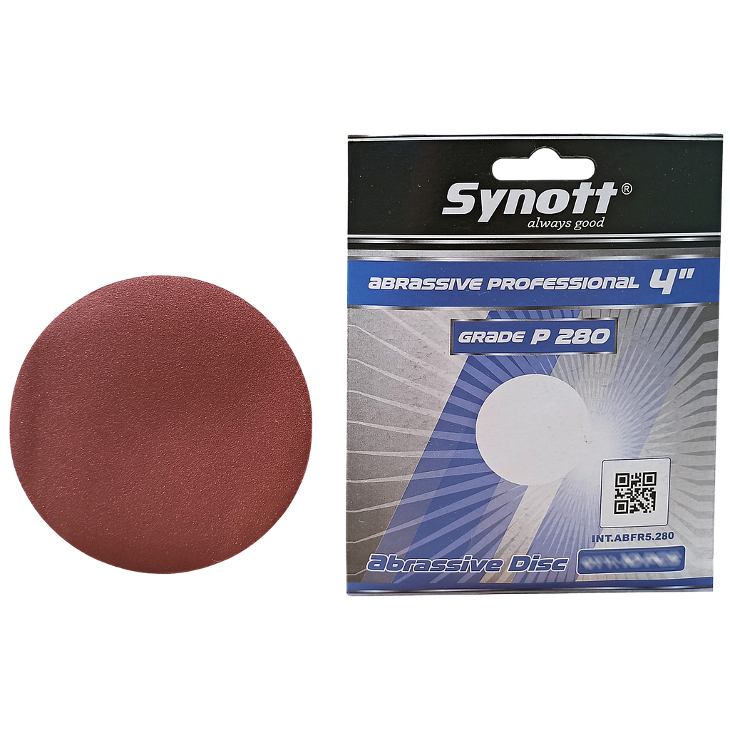 SYNOTT Amplas Bulat 4" [P 280] - PCS (min.10lbr/pack)
