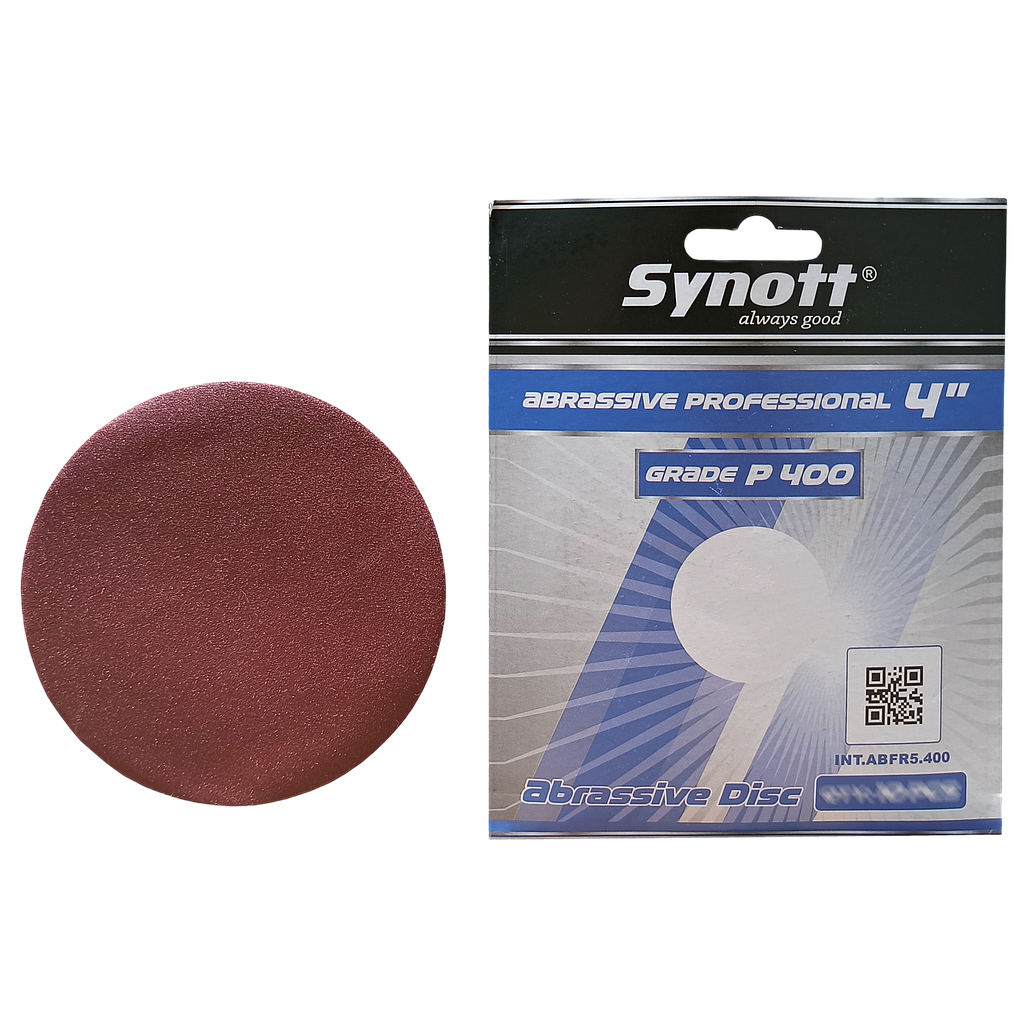 SYNOTT Amplas Bulat 4" [P 400] - PCS (min.10lbr/pack)