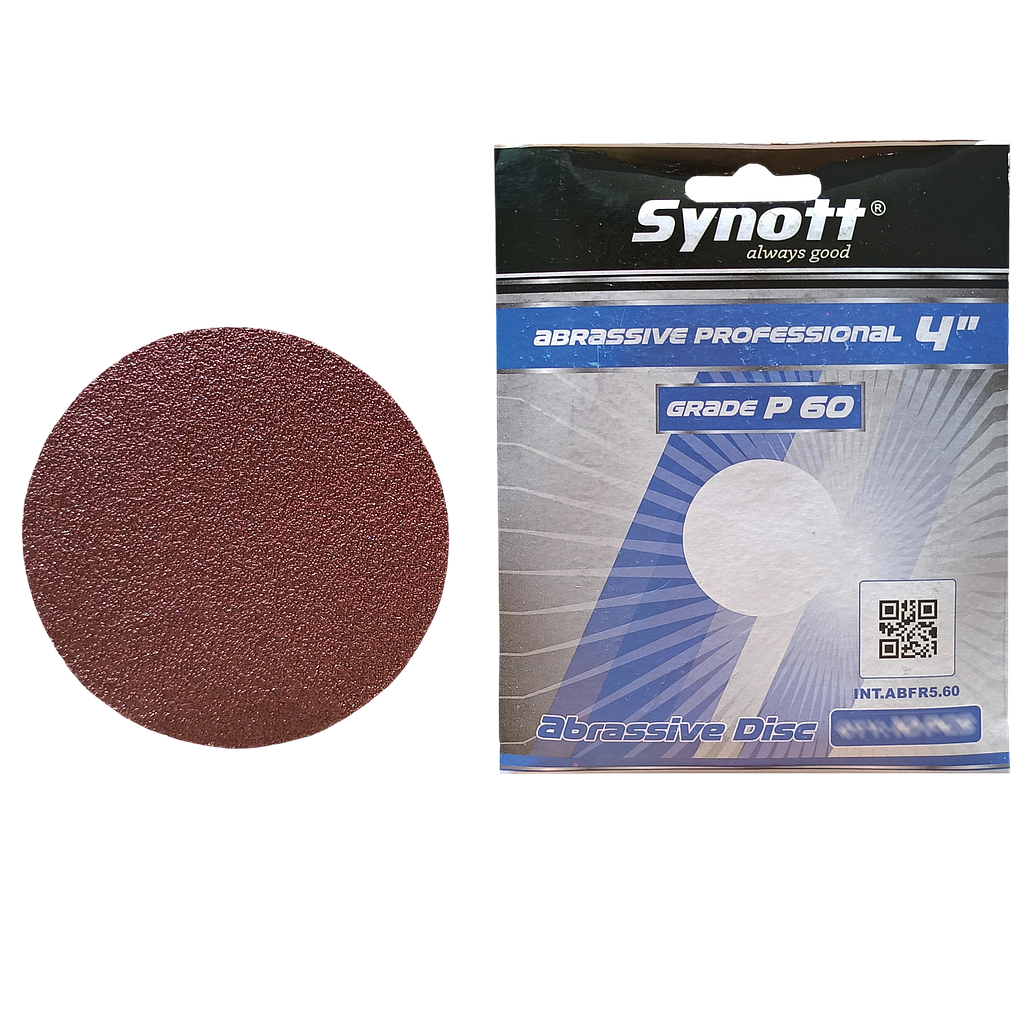 SYNOTT Amplas Bulat 4" [P 60] - PCS (min.10lbr/pack)