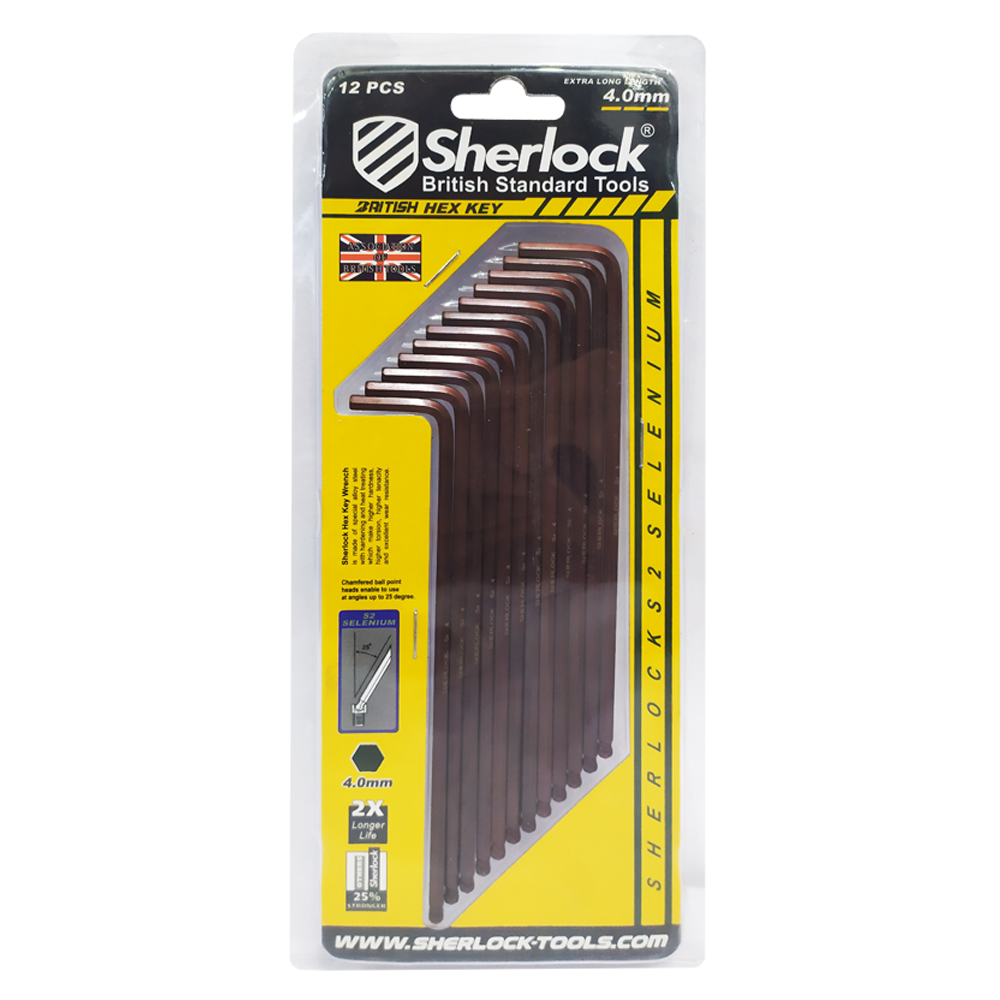 Sherlock HexKey (HeavyDuty)-Selenium 4MM (12pcs/pack)
