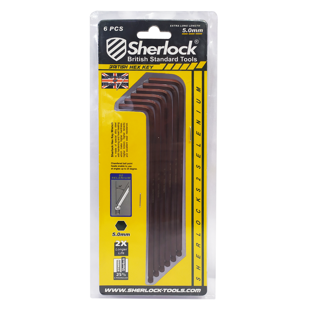 Sherlock HexKey (HeavyDuty)-Selenium 5MM (6pcs/pack)