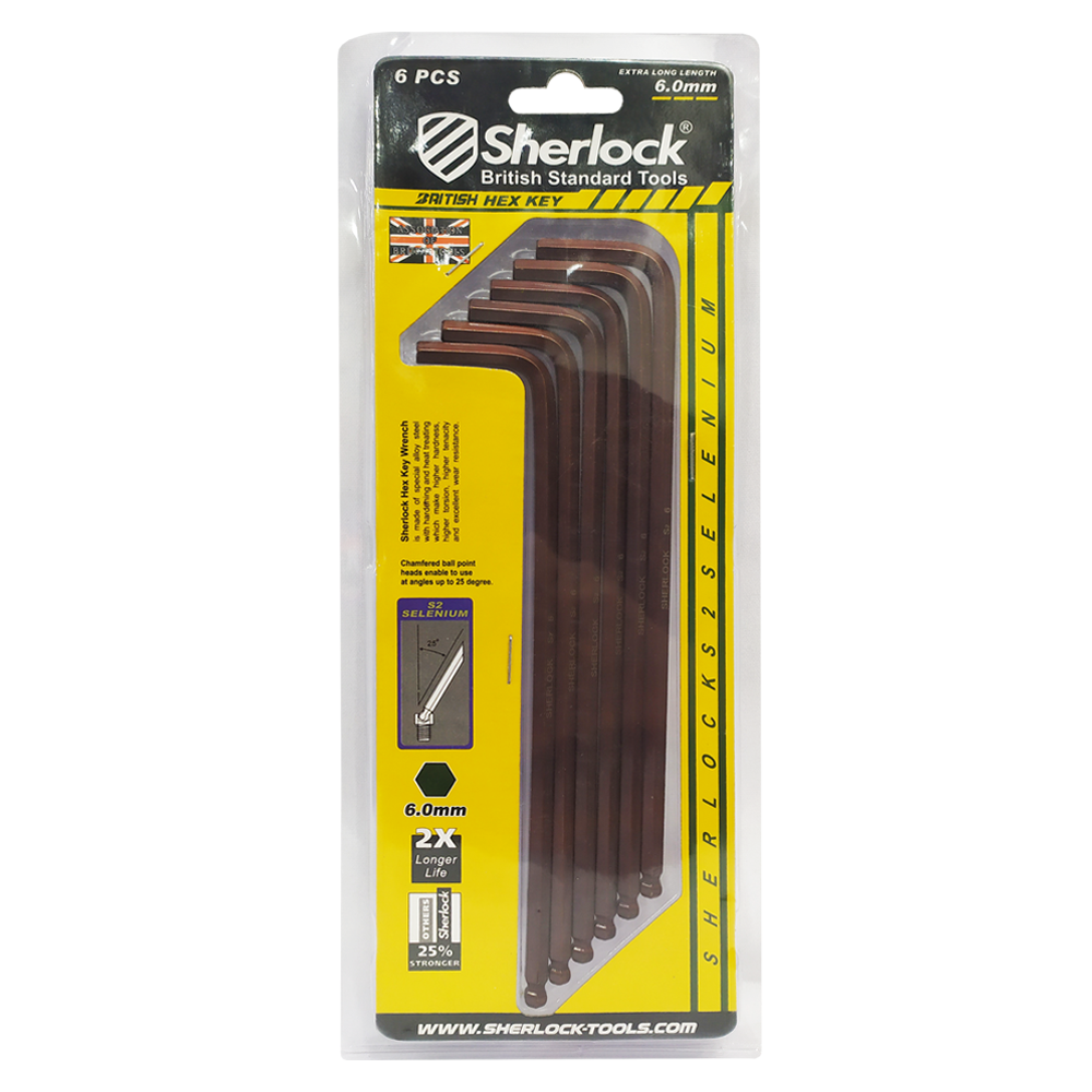 Sherlock HexKey (HeavyDuty)-Selenium 6MM (6pcs/pack)