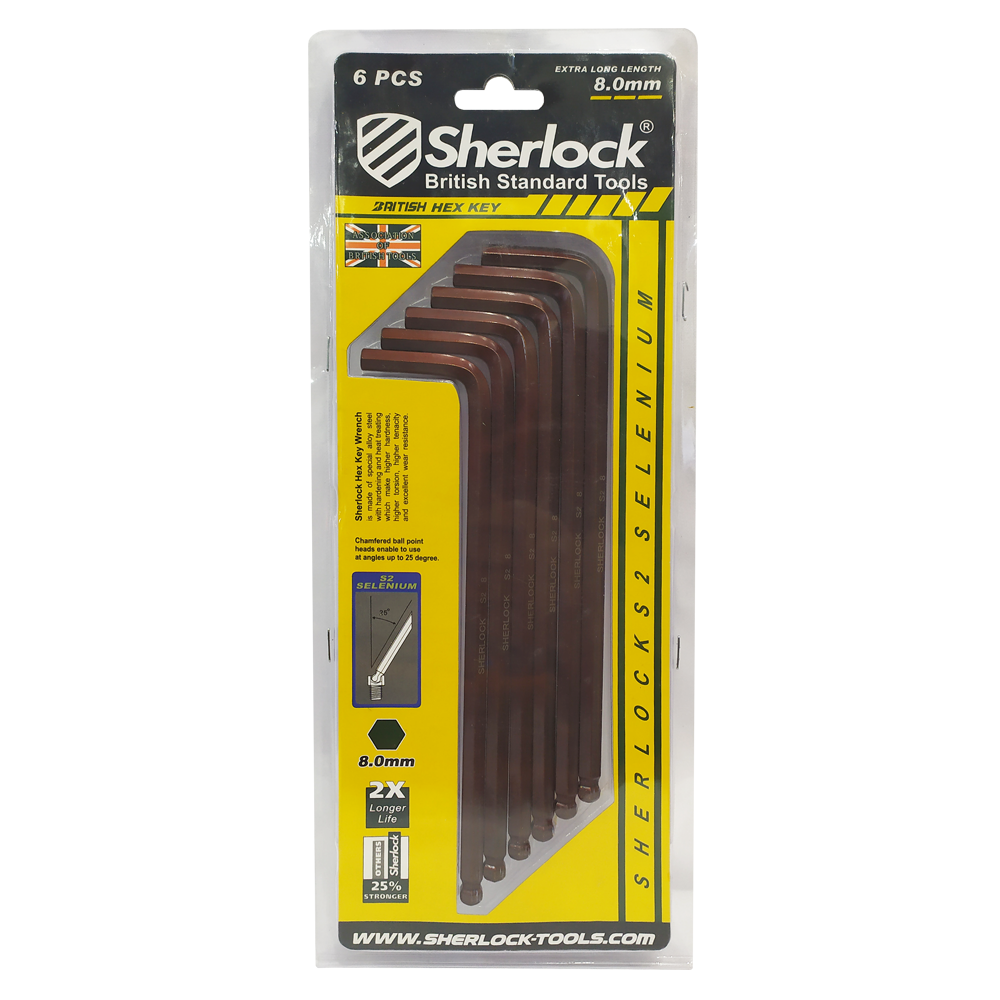 Sherlock HexKey (HeavyDuty)-Selenium 8MM (6pcs/pack)
