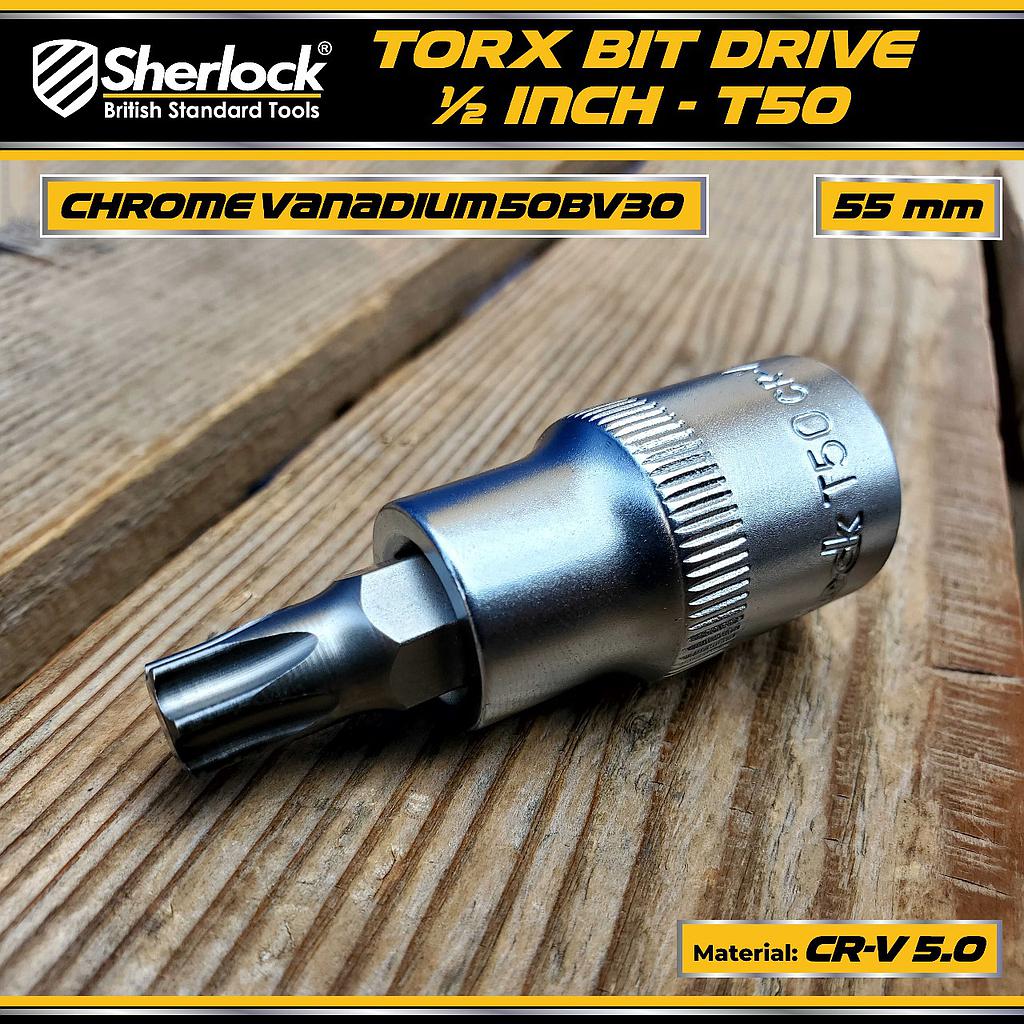 Sherlock Torx Bit Drive 1/2" - T50 (NON-TAMPERED)