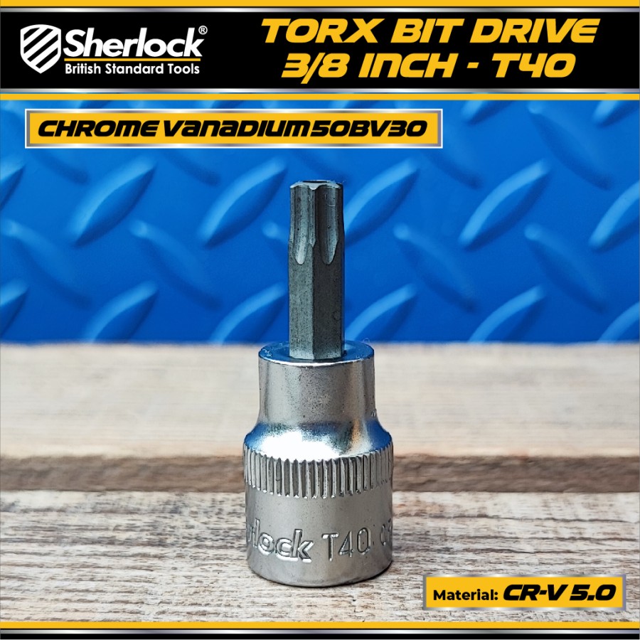 Sherlock Torx Bit Drive 3/8" - T40 (TAMPERED)