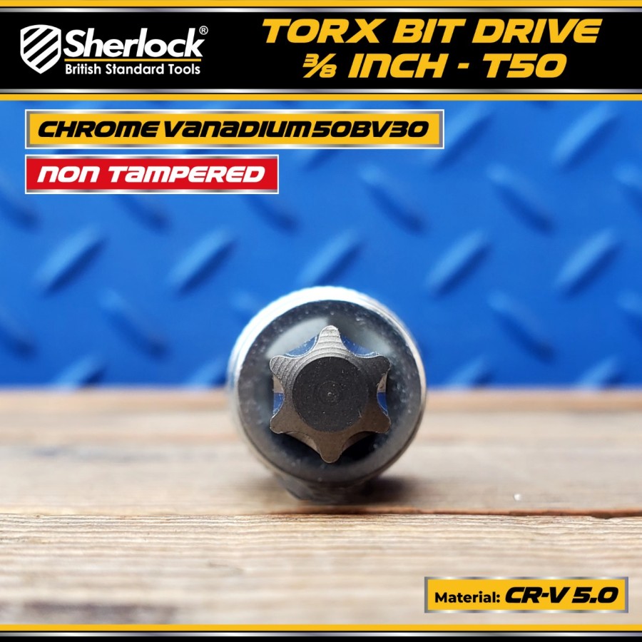 Sherlock Torx Bit Drive 3/8" - T50 (NON-TAMPERED)