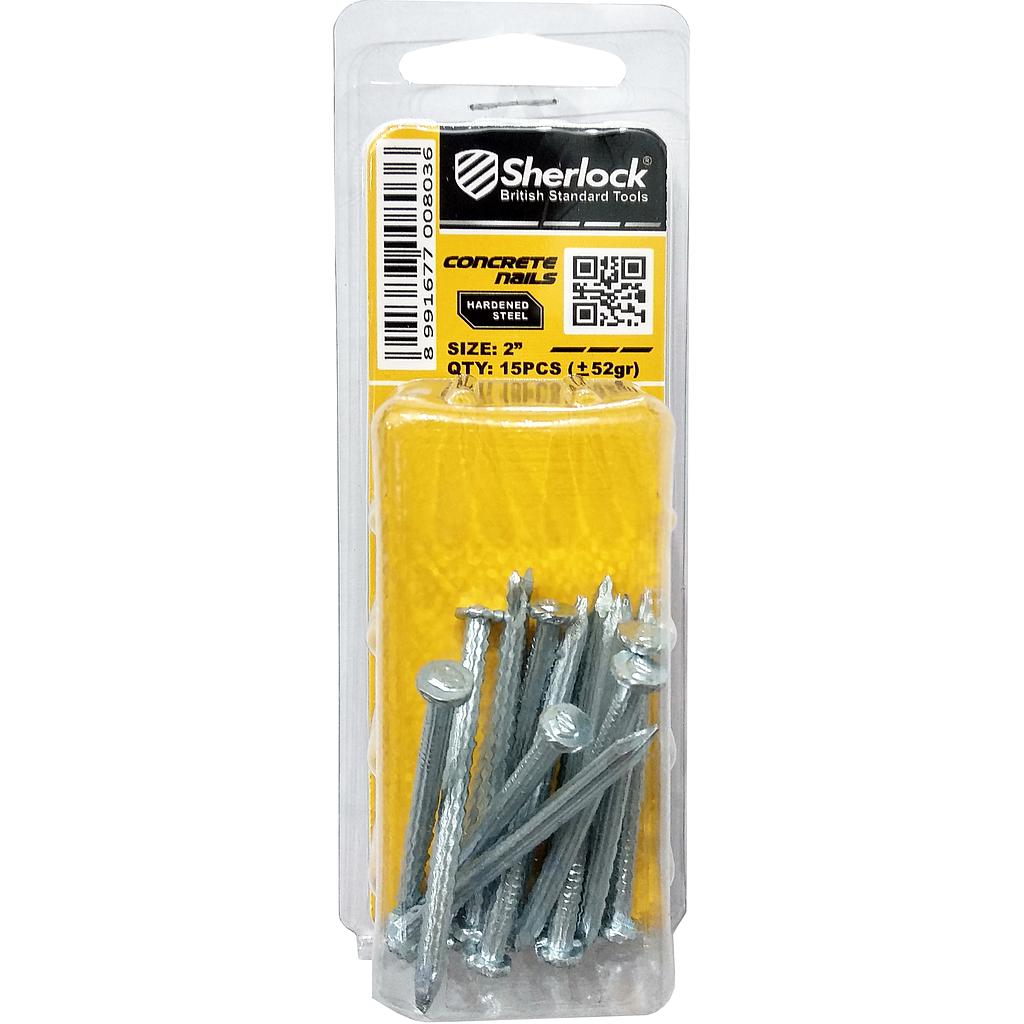 MIKA-Sherlock Paku BETON PUTIH 2" (15pcs/Pak)
