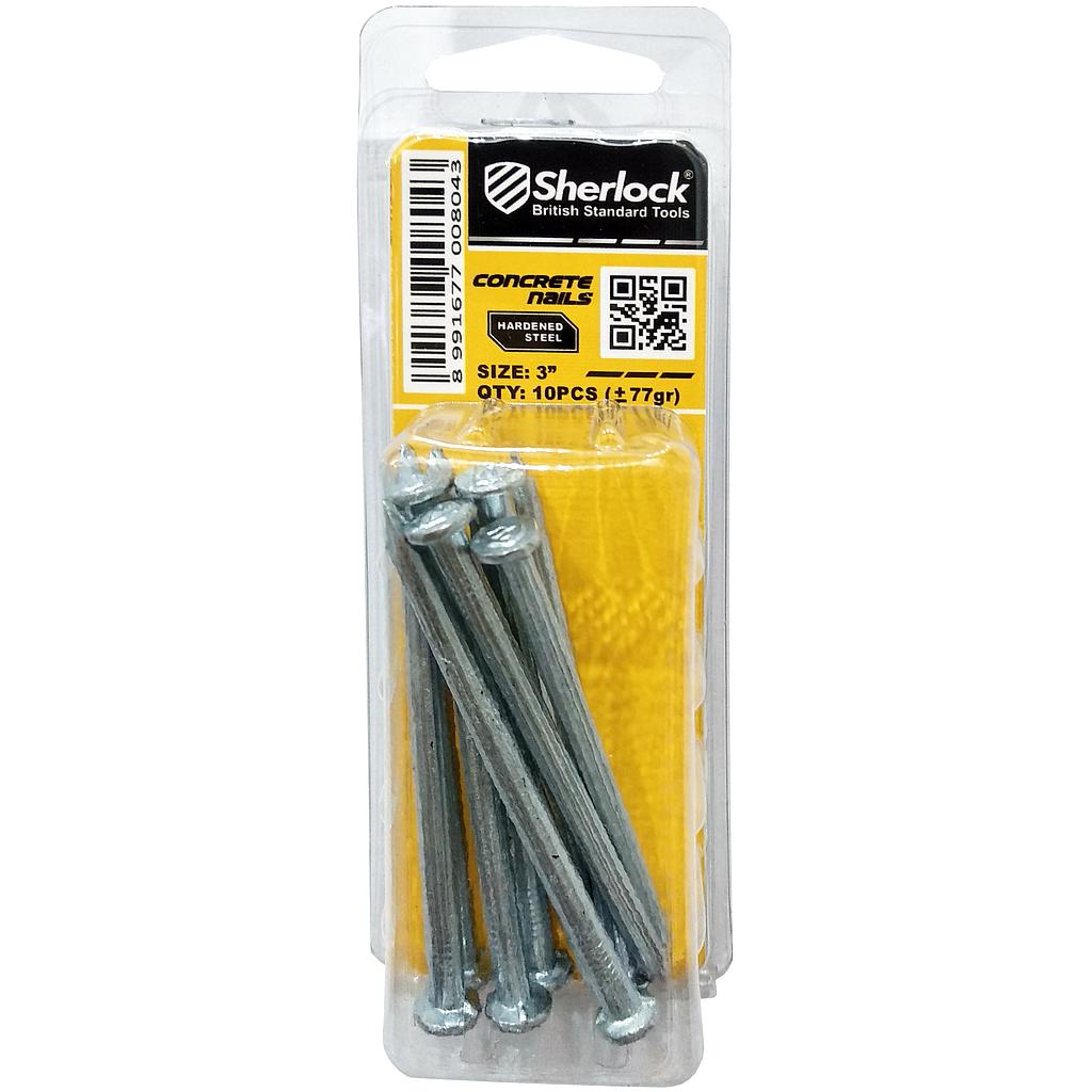 MIKA-Sherlock Paku BETON PUTIH 3" (10pcs/Pak)