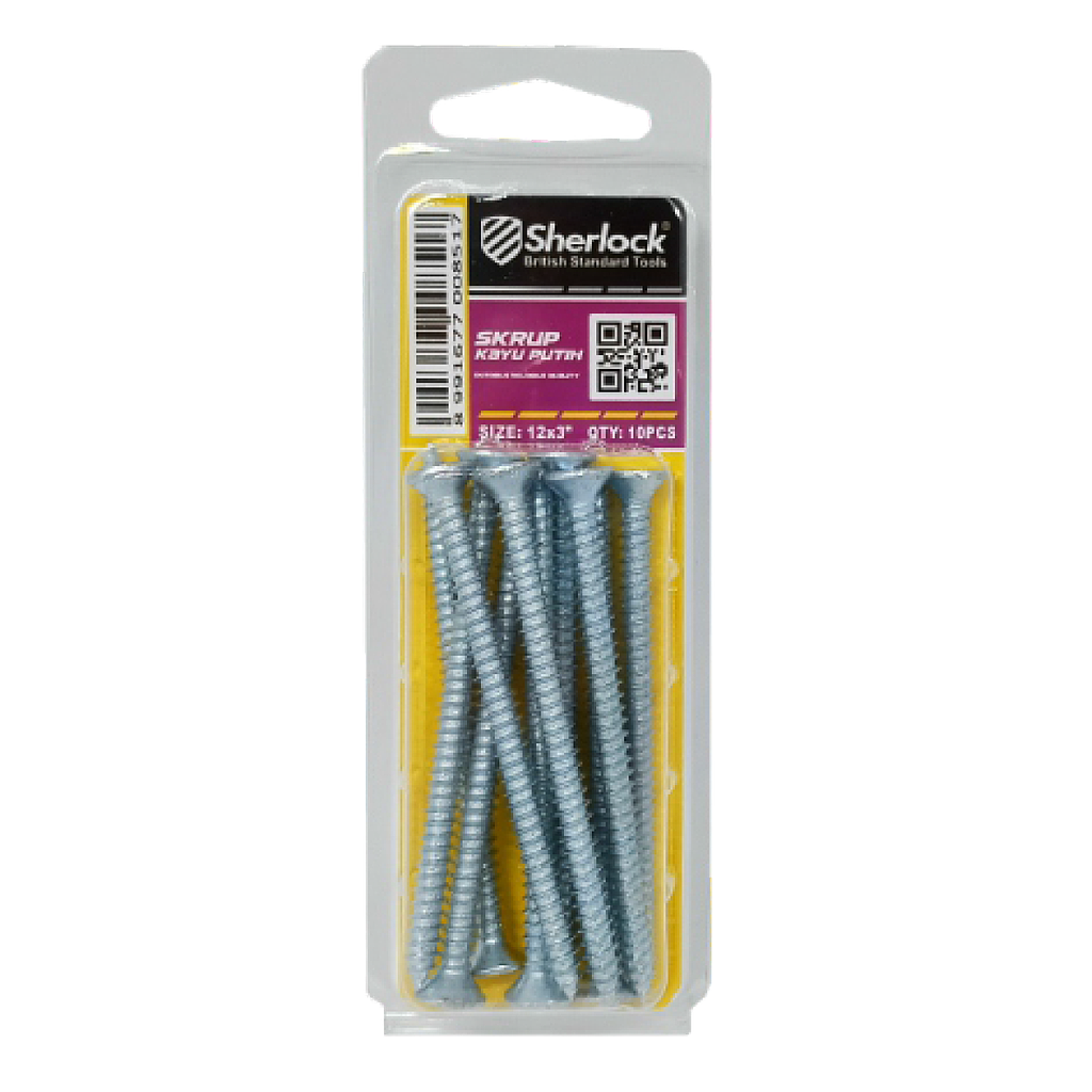 MIKA-Flexigo Skrup KAYU PUTIH (12x3") (15pcs/Pak)
