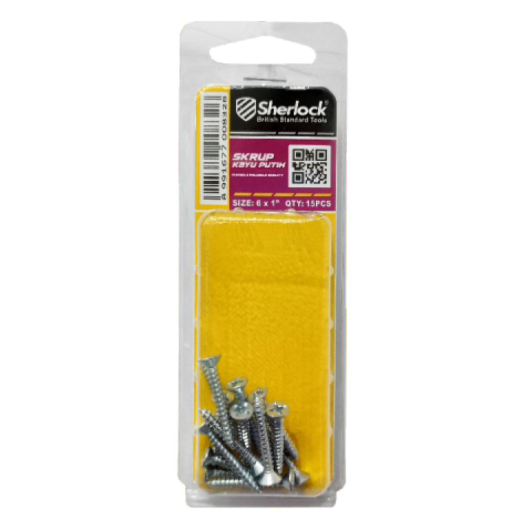 MIKA-Flexigo Skrup KAYU PUTIH (6x1") (15pcs/Pak)